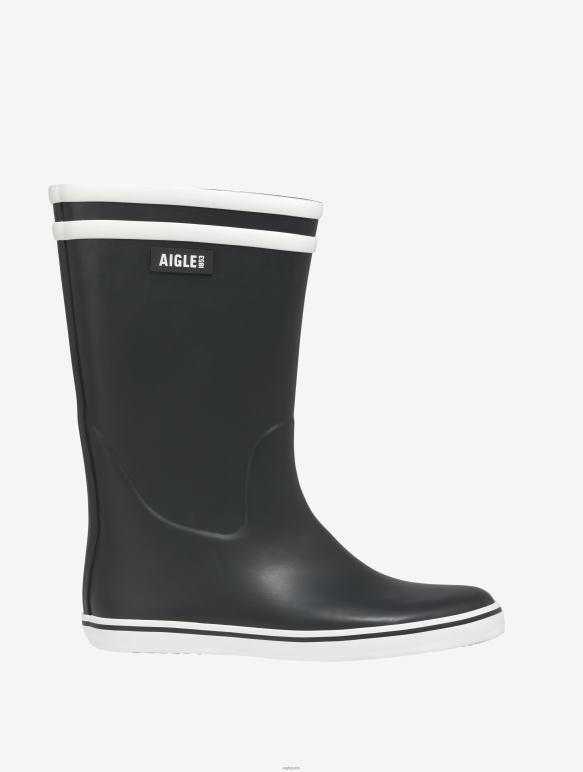 femmes marine/blanc Aigle botte de plage emblématique bottes 2F486507 femmes marine/blanc Aigle botte de plage emblématique bottes 2F486507