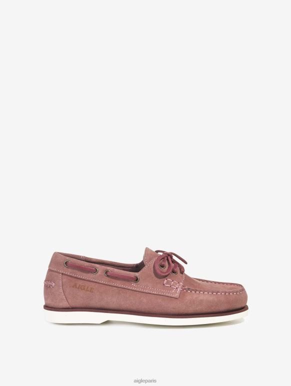 femmes bois de rose foncé Aigle mocassin classique en cuir nubuck chaussures 2F486647 femmes bois de rose foncé Aigle mocassin classique en cuir nubuck chaussures 2F486647