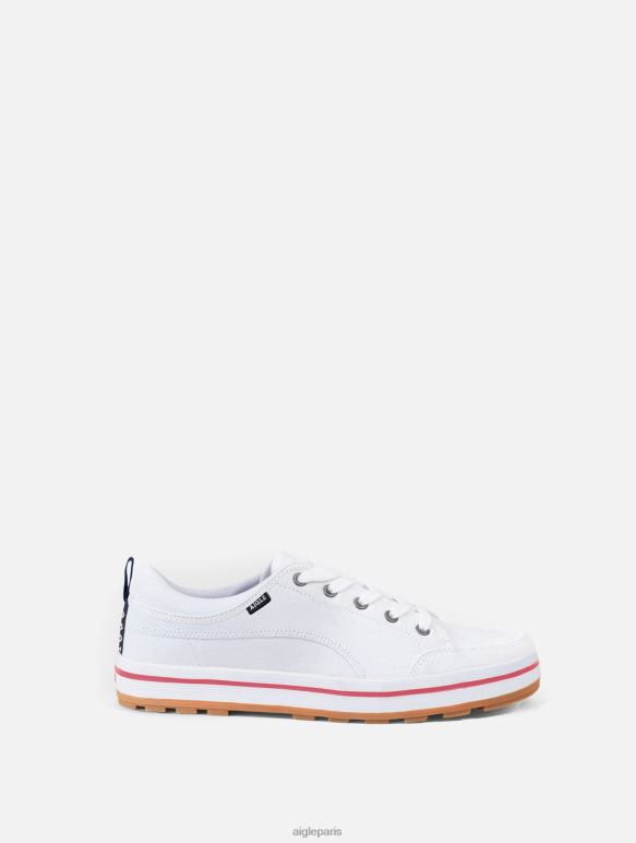femmes blanc Aigle baskets en toile légère chaussures 2F486712 femmes blanc Aigle baskets en toile légère chaussures 2F486712
