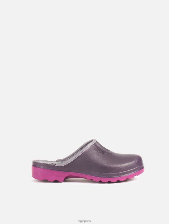 femmes aubergine/dahlia Aigle sabot ultra léger chaussures 2F486603