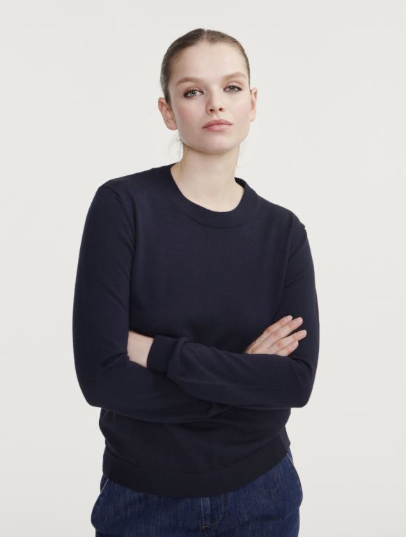 femmes Empire Aigle pull ras du cou en laine mérinos vêtements 2F486593 femmes Empire Aigle pull ras du cou en laine mérinos vêtements 2F486593