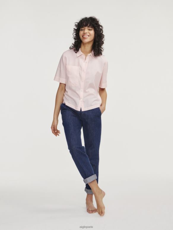 femmes cérisier Aigle chemise ample à manches courtes vêtements 2F486465 femmes cérisier Aigle chemise ample à manches courtes vêtements 2F486465