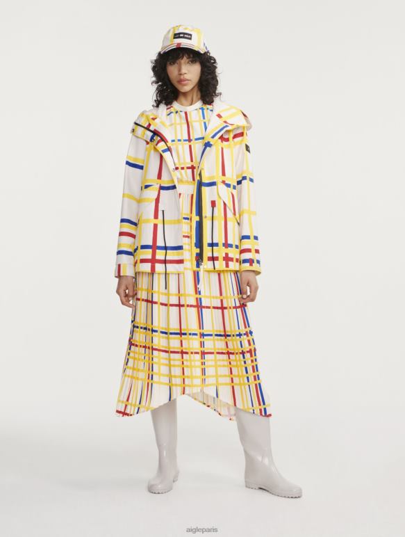 femmes Mondrian Aigle x Centre Pompidou queue de poisson courte à capuche mtd vêtements 2F486503 femmes Mondrian Aigle x Centre Pompidou queue de poisson courte à capuche mtd vêtements 2F486503