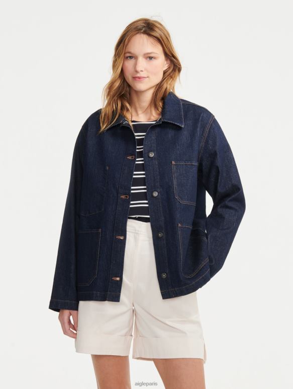 femmes denim brut ovd Aigle veste de travail mi-longue vêtements 2F486698 femmes denim brut ovd Aigle veste de travail mi-longue vêtements 2F486698