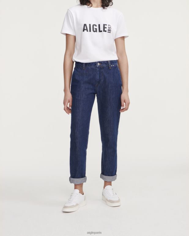 femmes jean Aigle pantalon droit en jean vêtements 2F486696