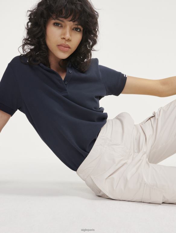 femmes Empire Aigle polo en piqué à manches courtes vêtements 2F486468 femmes Empire Aigle polo en piqué à manches courtes vêtements 2F486468