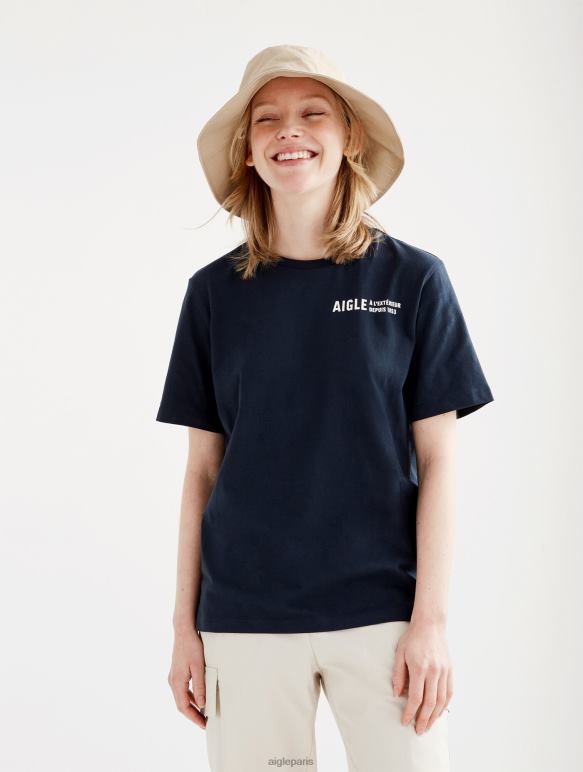 femmes Empire Aigle t-shirt à col rond en coton biologique vêtements 2F486571 femmes Empire Aigle t-shirt à col rond en coton biologique vêtements 2F486571