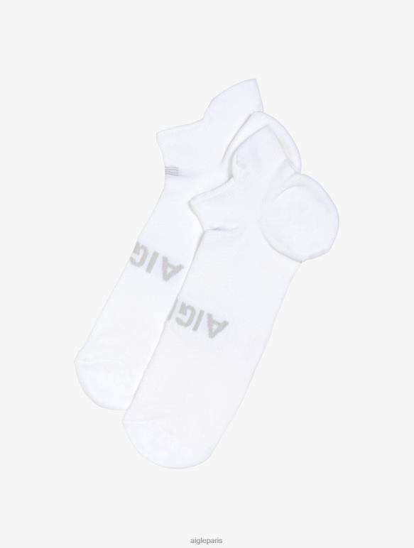 Hommes blanc Aigle chaussettes basses jacquard avec renfort accessoires 2F486367 Hommes blanc Aigle chaussettes basses jacquard avec renfort accessoires 2F486367