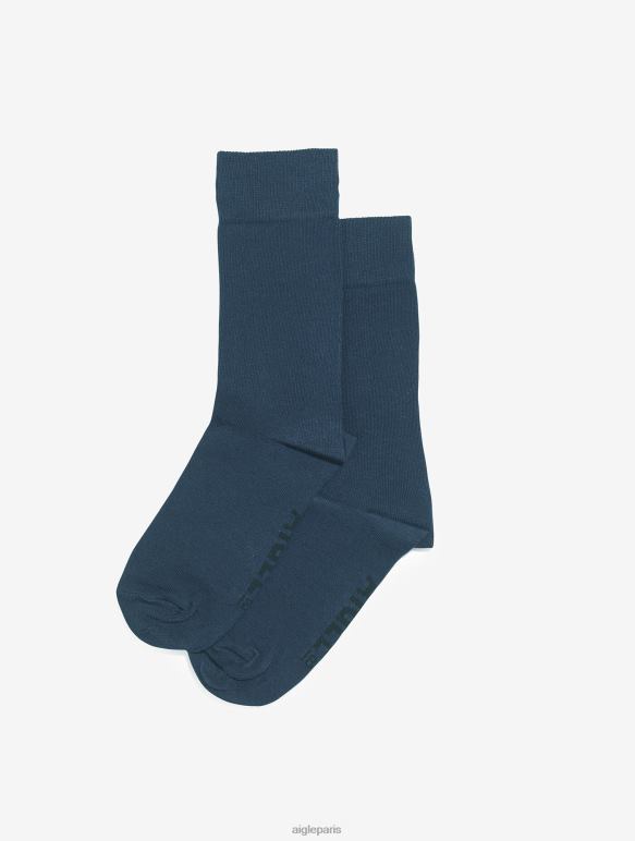 Hommes bleu orage Aigle chaussettes jacquard iconiques accessoires 2F486406