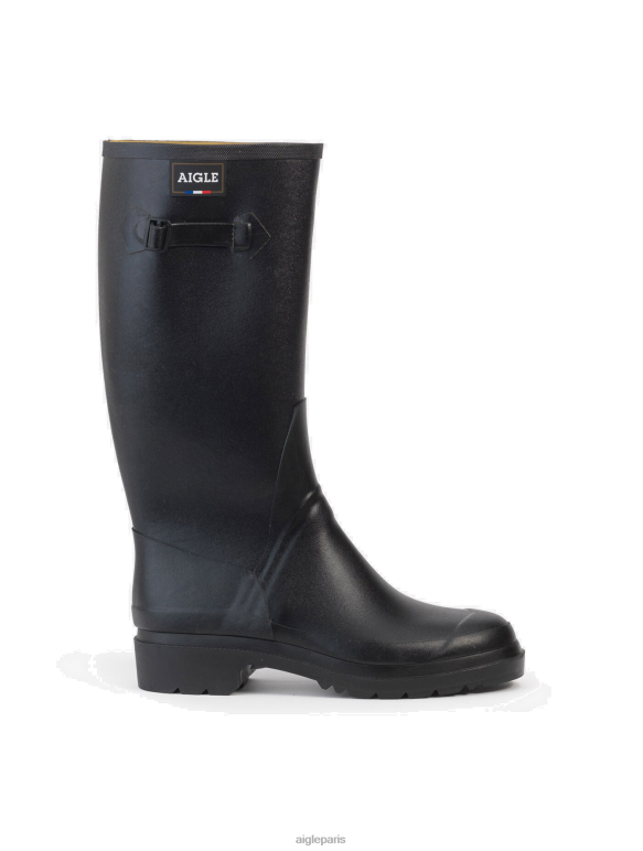 Hommes noir Aigle bottes de jardinage en caoutchouc bottes 2F486228