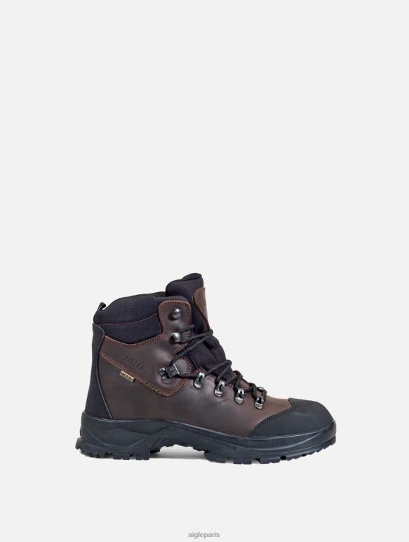 Hommes marron foncé Aigle la bottine en cuir mtd imperméable et respirante bottes 2F486319 Hommes marron foncé Aigle la bottine en cuir mtd imperméable et respirante bottes 2F486319