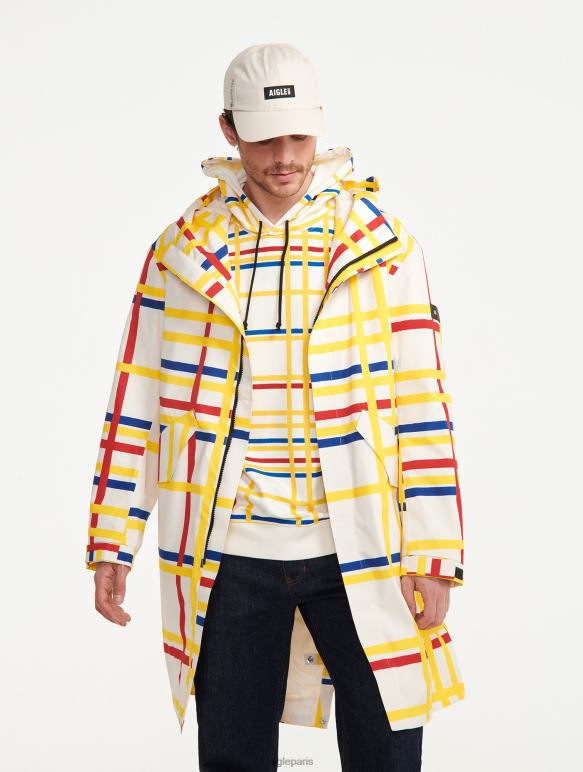 Hommes Mondrian Aigle x Centre Pompidou longue queue de poisson à capuche mtd vêtements 2F486181 Hommes Mondrian Aigle x Centre Pompidou longue queue de poisson à capuche mtd vêtements 2F486181