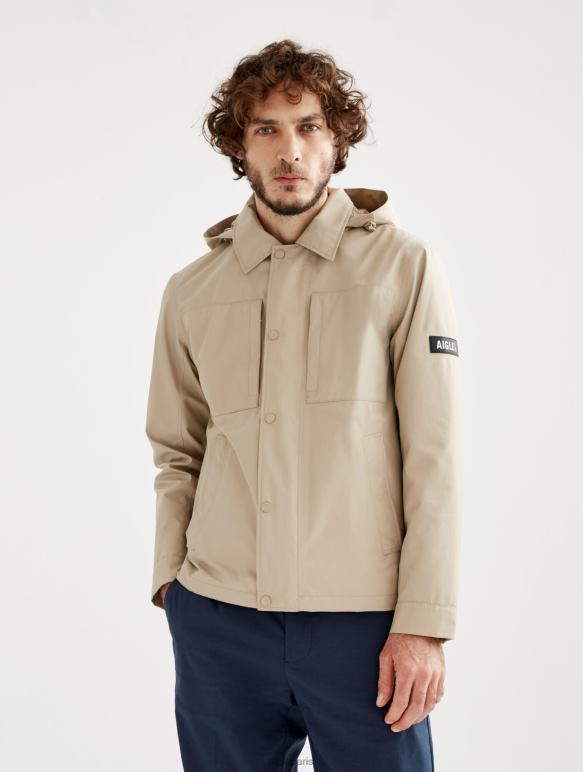 Hommes osier je Aigle parka courte gore-tex capuche amovible vêtements 2F486220 Hommes osier je Aigle parka courte gore-tex capuche amovible vêtements 2F486220