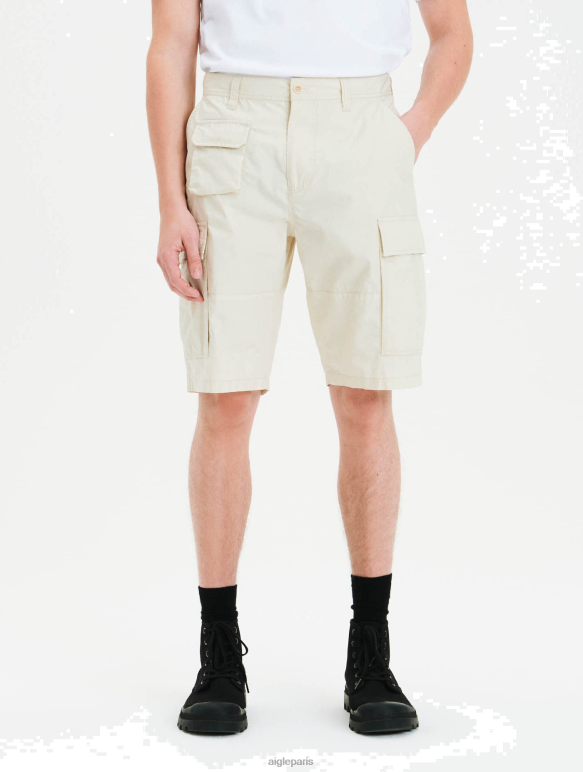 Hommes bisque Aigle short cargo en coton biologique vêtements 2F486108 Hommes bisque Aigle short cargo en coton biologique vêtements 2F486108