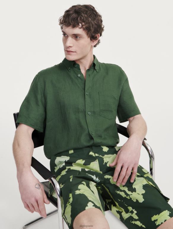 Hommes pr botanique Aigle short cargo en popeline vêtements 2F48653 Hommes pr botanique Aigle short cargo en popeline vêtements 2F48653